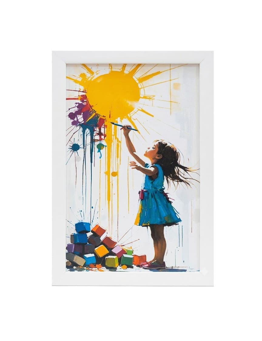 Little Artist Painting Sunshine Wall Frame, HQ-PS frame